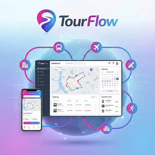 TourFlow Dashboard Mockup